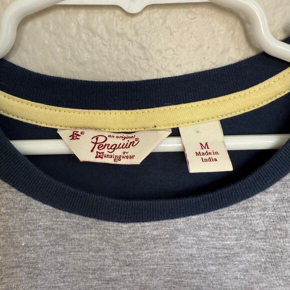 Penguin by Munsingwear Mixed Media Pocket T-Shirt Mens Size M Tropical - Picture 3 of 5